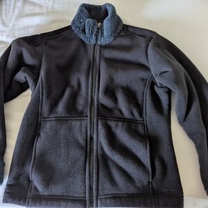 Vintage Patagonia Synchilla Black and Blue Fleece Full Zip Jacket Size M